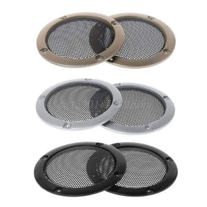 Planet Gates 2PCS Speaker Grills 3" Protective Subwoofer Frame Grille Cover Steel Mesh Decorative Circle DIY Accessories
