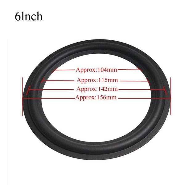 Planet Gates 2PCS Speaker Rubber Repair Folding Edge Ring Subwoofer Speaker Repair Accessories DIY 3/4/5/6/8/10INCH