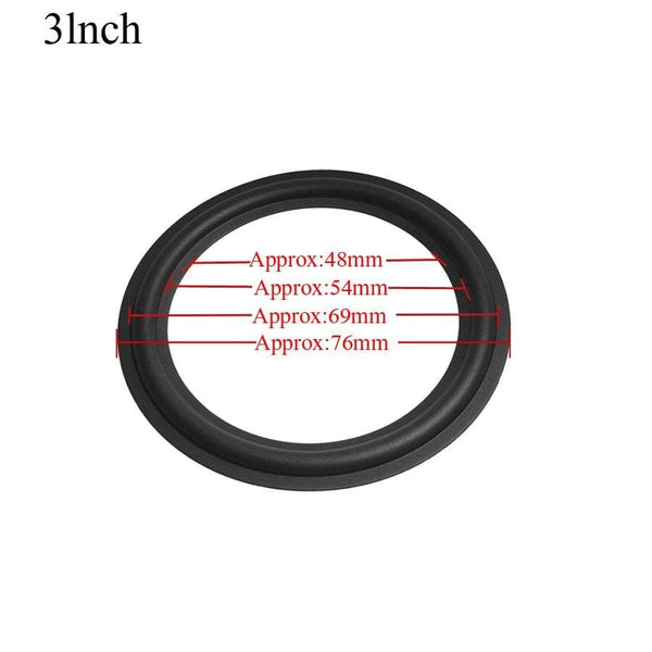 Planet Gates 2PCS Speaker Rubber Repair Folding Edge Ring Subwoofer Speaker Repair Accessories DIY 3/4/5/6/8/10INCH
