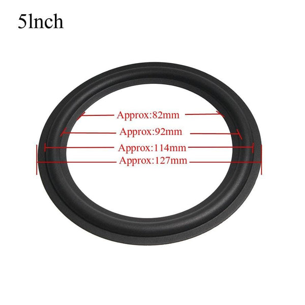 Planet Gates 2PCS Speaker Rubber Repair Folding Edge Ring Subwoofer Speaker Repair Accessories DIY 3/4/5/6/8/10INCH