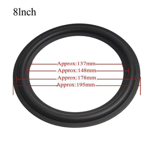 Planet Gates 2PCS Speaker Rubber Repair Folding Edge Ring Subwoofer Speaker Repair Accessories DIY 3/4/5/6/8/10INCH