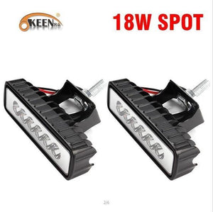 Planet Gates 2pcs Spot 18W 4inch 10cm 18W 27W 48W Offroad Car 4WD Truck Tractor Boat Trailer 4x4 SUV ATV 12V Spot Flood LED Light Bar LED Work Light