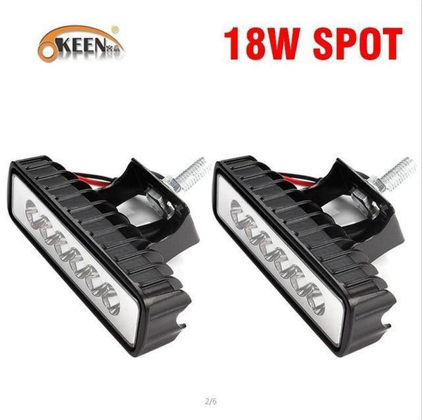 Planet Gates 2pcs Spot 18W 4inch 10cm 18W 27W 48W Offroad Car 4WD Truck Tractor Boat Trailer 4x4 SUV ATV 12V Spot Flood LED Light Bar LED Work Light