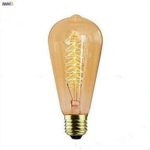 Planet Gates 2ks ST64 2 IWHD Ampule Vintage Lamp Edison Bulb ST64 E27 40W 220V Retro Lamp Light Light Industrial Decoration Ampul Bombillas Gloeilamp