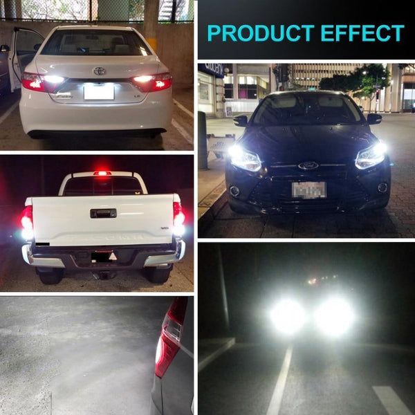 Planet Gates 2pcs T20 7440 W21W LED 7443 SRCK W21/5W LED Bulbs WY21W 12V 1200LM Car Lights Turn Signal Brake Reverse Tail Lamp Auto Bulb