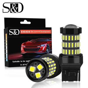Planet Gates 2pcs T20 7440 W21W WY21W LED 7443 SRCK W21/5W LED Bulbs 12V Car Lights Turn Signal Brake Reverse Tail Lamp Auto 1200LM
