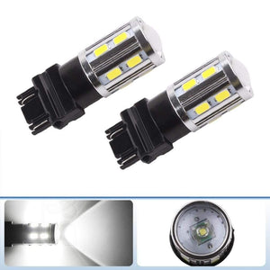 Planet Gates 2Pcs T25 LED 3157 3156 3057 3056  p27/7w LED Bulbs 12 SMD LED Bulb Car Rear Brake Lights Parking 12V Amber White Red  D020