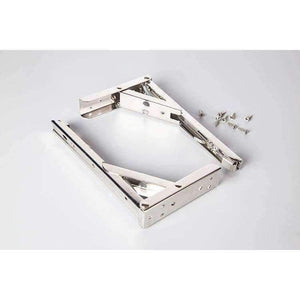Planet Gates 2pcs Triangular Stainless Steel bracket folding 90 degree wall bracket shelves Wall hanging  Rack Hardware furniture accessories