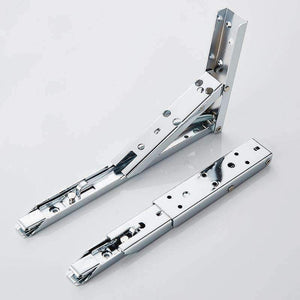 Planet Gates 2pcs Triangular Stainless Steel bracket folding 90 degree wall bracket shelves Wall hanging  Rack Hardware furniture accessories