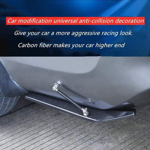 2pcs Universal Car Rear Bumper Lip Spoiler Canards Wrap Angle Scratch Protector Diffusers ABS Car Exterior Parts For Bmw x1 e30