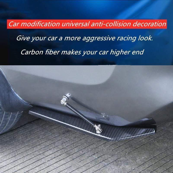 2pcs Universal Car Rear Bumper Lip Spoiler Canards Wrap Angle Scratch Protector Diffusers ABS Car Exterior Parts For Bmw x1 e30