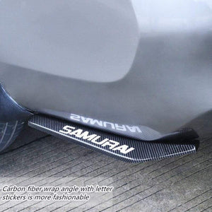 2pcs Universal Car Rear Bumper Lip Spoiler Canards Wrap Angle Scratch Protector Diffusers ABS Car Exterior Parts For Bmw x1 e30