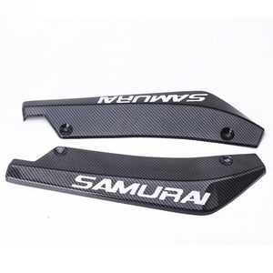 2pcs Universal Car Rear Bumper Lip Spoiler Canards Wrap Angle Scratch Protector Diffusers ABS Car Exterior Parts For Bmw x1 e30