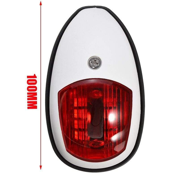 Planet Gates 2pcs Universal Navigation Light Lamp For Marine Boat Yacht LED Bulb Red/Green Housing ABS Plastic Signal Light 10V-30V