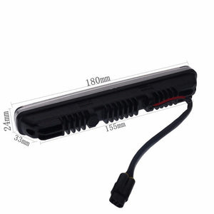 Planet Gates 2pcs White Universal DC 12V/24V COB LED Daytime Running Light Super Car DRL Lamp Installation Bracket Vehicles 12W E4