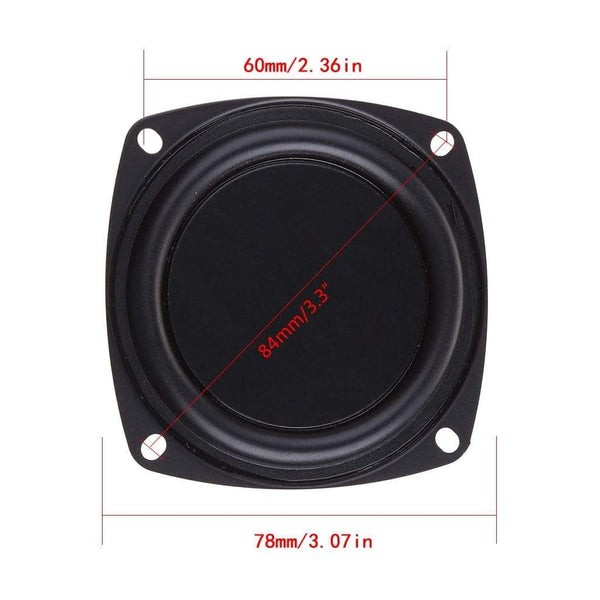 Planet Gates 2PCS Woofer Radiator Bass Passive Speaker 3" Low Frequency Loudspeaker Diaphragm Vibration Plate DIY