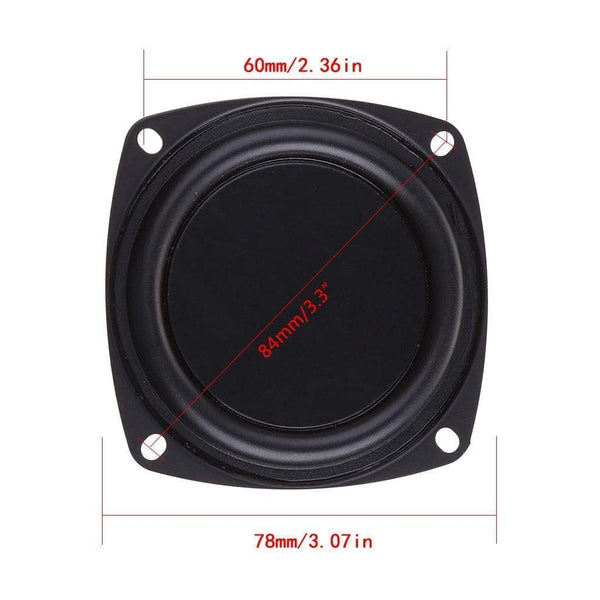 Planet Gates 2PCS Woofer Radiator Bass Passive Speaker 3" Low Frequency Loudspeaker Diaphragm Vibration Plate DIY
