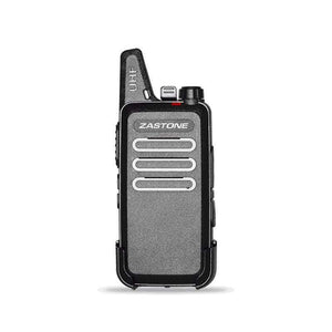Planet Gates 2pcs Zastone X6 Mini Walkie Talkie UHF 400-470Mhz 16 Channels Two way radio With Headsets Portable Communication Equipment ZT-X6