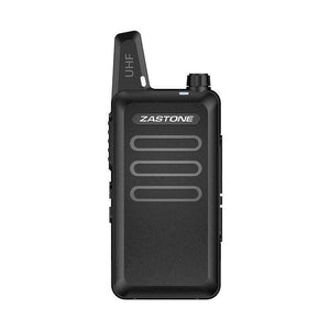 Planet Gates 2pcs Zastone X6 Mini Walkie Talkie UHF 400-470Mhz 16 Channels Two way radio With Headsets Portable Communication Equipment ZT-X6