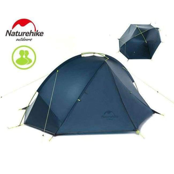 Planet Gates 2person Blue Outdoor 2 Person Camping Tent Ultralight Tent One Bedroom 1 Man 2 Man 4 Season Waterproof Tents barraca tenda
