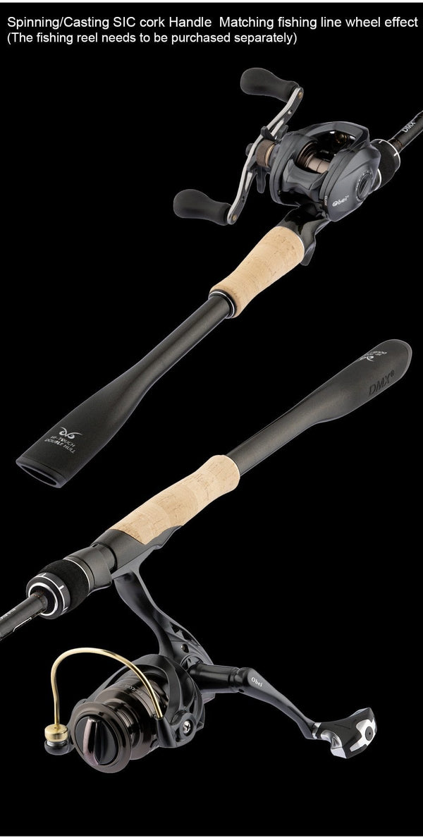 Planet Gates 2Section FUJI Guide Fishing Rod OBEI Spinning Casting Travel Rod 7-42g 1.98 2.10. 2.24m Baitcasting ML M MH FAST Rod