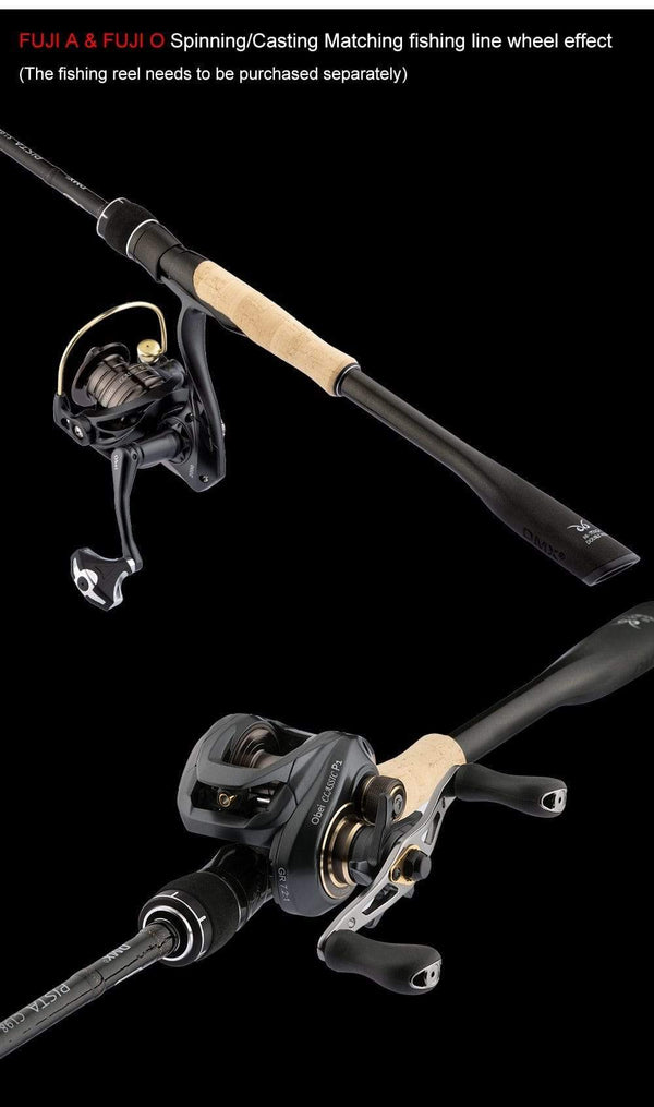 Planet Gates 2Section FUJI Guide Fishing Rod OBEI Spinning Casting Travel Rod 7-42g 1.98 2.10. 2.24m Baitcasting ML M MH FAST Rod