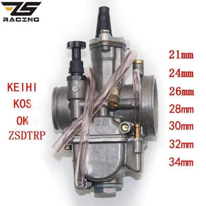 Planet Gates 2T 4T Universal Keihin Koso OKO Motorcycle Carburetor Carburador 21 24 26 28 30 32 34mm With Power Jet For Racing Moto