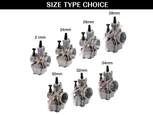 Planet Gates 2T 4T Universal Keihin Koso OKO Motorcycle Carburetor Carburador 21 24 26 28 30 32 34mm With Power Jet For Racing Moto