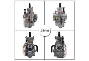 Planet Gates 2T 4T Universal Keihin Koso OKO Motorcycle Carburetor Carburador 21 24 26 28 30 32 34mm With Power Jet For Racing Moto