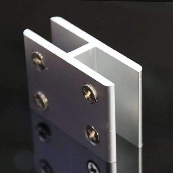 Planet Gates 2x Adjustable Glass Clamp Clip Balustrade Bracket Holder Connector for 8-12mm Glass NO Need Drilling