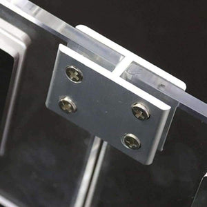 Planet Gates 2x Adjustable Glass Clamp Clip Balustrade Bracket Holder Connector for 8-12mm Glass NO Need Drilling