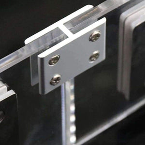 Planet Gates 2x Adjustable Glass Clamp Clip Balustrade Bracket Holder Connector for 8-12mm Glass NO Need Drilling