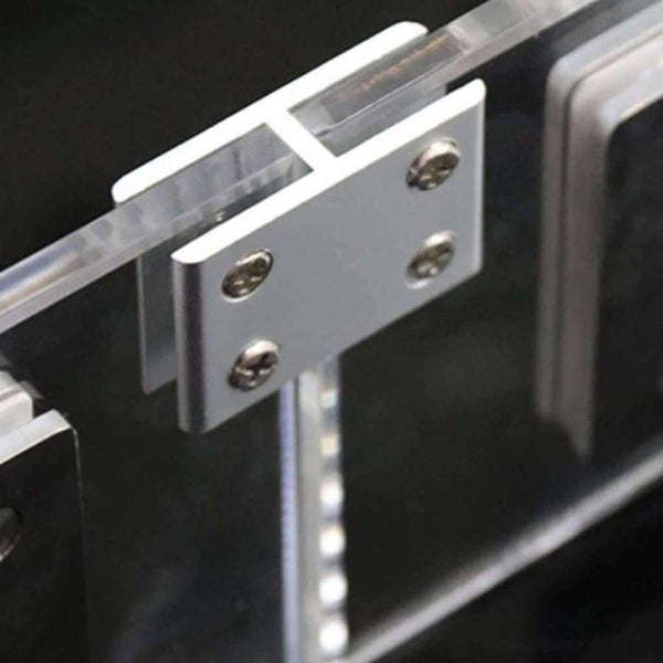 Planet Gates 2x Adjustable Glass Clamp Clip Balustrade Bracket Holder Connector for 8-12mm Glass NO Need Drilling