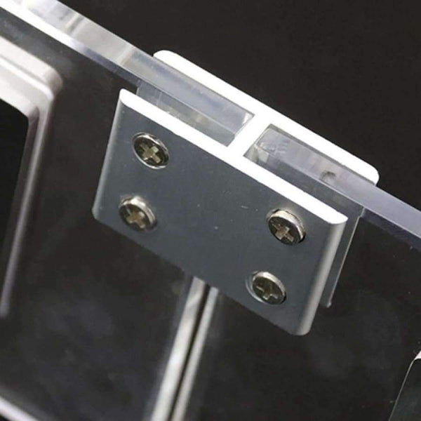 Planet Gates 2x Adjustable Glass Clamp Clip Balustrade Bracket Holder Connector for 8-12mm Glass NO Need Drilling