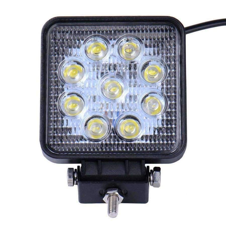 Planet Gates 2X  Flood Beam 27W LED WORK LIGHT 24V 12V Led Tractor Work Lights For Off Road 4X4 Car ATV Boat OFF ROAD 27W Spot Beam Fog Lamp