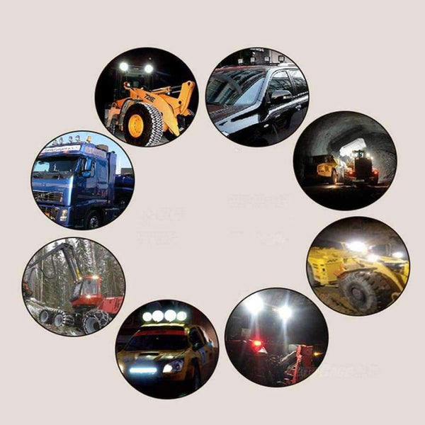 Planet Gates 2X  Flood Beam 27W LED WORK LIGHT 24V 12V Led Tractor Work Lights For Off Road 4X4 Car ATV Boat OFF ROAD 27W Spot Beam Fog Lamp