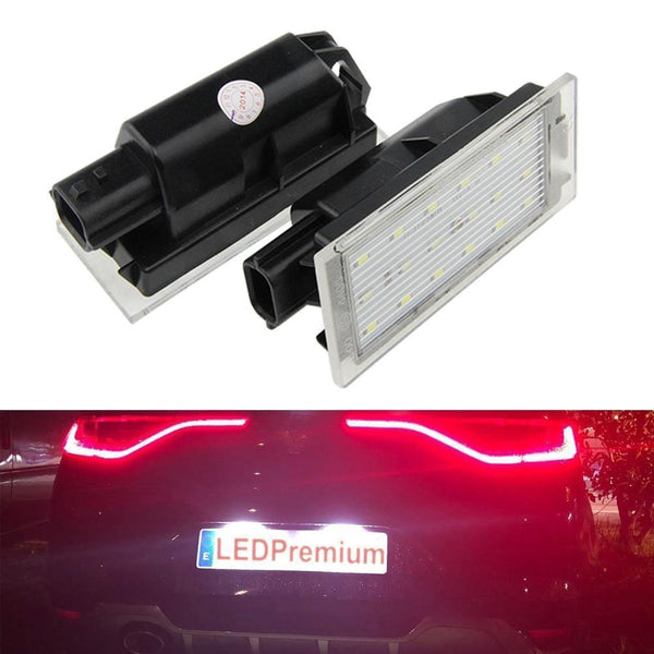 Planet Gates 2x LED License Number Plate Light For Renault Megane 4 IV Fastback Canbus