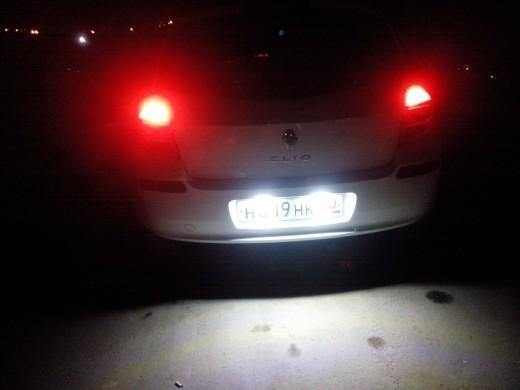 Planet Gates 2x LED License Number Plate Light For Renault Megane 4 IV Fastback Canbus