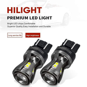 Planet Gates 2x Newest 7443 7444 7440 7441 992 W21/5W LED Bulbs with Projector for Reverse Brake Tail RV Turn Signal Lights White 6000K