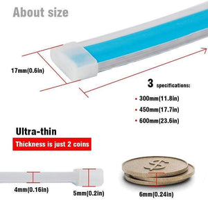 Planet Gates 2x Ultrafine Cars DRL LED Daytime Running Lights White Turn Signal Yellow Guide Strip for Headlight Assembly Drop Shipping