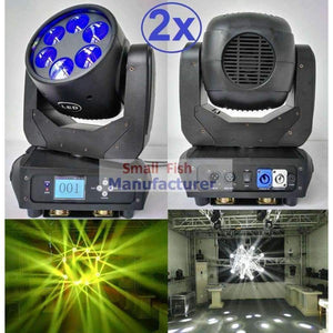 Planet Gates 2xLot Super Beam Moving 6x25W White Led Lamp Beam Wash DJ Stage Lighting 12/20 DMX Channels Hi-Quality Hot Sales 135W New Design