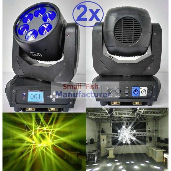 Planet Gates 2xLot Super Beam Moving 6x25W White Led Lamp Beam Wash DJ Stage Lighting 12/20 DMX Channels Hi-Quality Hot Sales 135W New Design