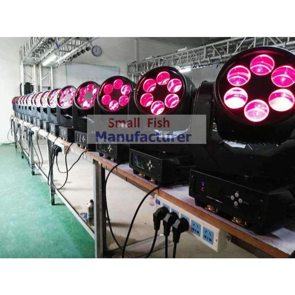 Planet Gates 2xLot Super Beam Moving 6x25W White Led Lamp Beam Wash DJ Stage Lighting 12/20 DMX Channels Hi-Quality Hot Sales 135W New Design