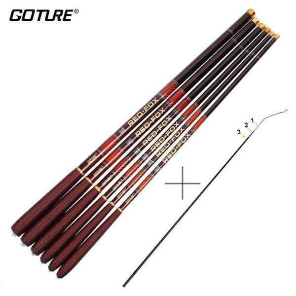 Planet Gates 3.0-7.2M Stream Fishing Rod Carbon Fiber Telescopic Fishing Rod Ultra Light Carp Fishing Pole