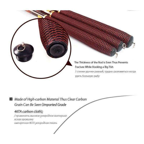 Planet Gates 3.0-7.2M Stream Fishing Rod Carbon Fiber Telescopic Fishing Rod Ultra Light Carp Fishing Pole