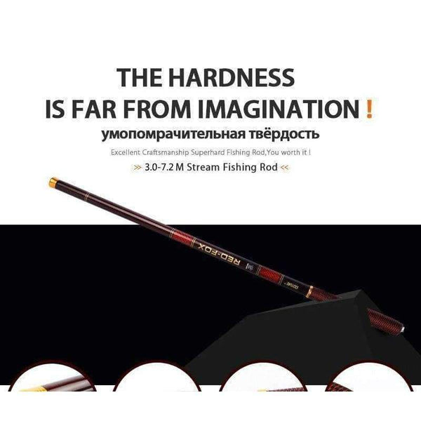 Planet Gates 3.0-7.2M Stream Fishing Rod Carbon Fiber Telescopic Fishing Rod Ultra Light Carp Fishing Pole
