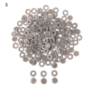100Pcs Practical Hinged Plastic Screw Fold Snap Protective Cap Button Nuts Cover Bolts Protect Furniture Exterior Decor Hardware