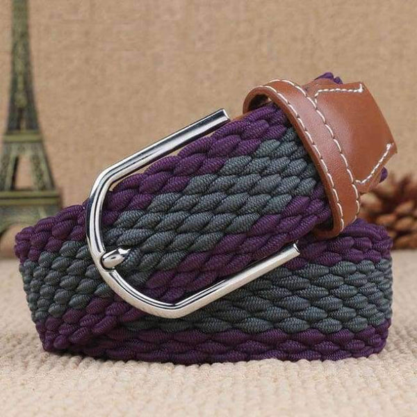 Planet Gates 3 / 105cm Width 3.3cm Unisex Elastic Belts Men&Women High Quality Pin Buckle Canvas Belts Casual Straps Waistband Fashion Knitted Belts