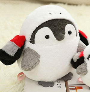 Kawaii Penguin Stuffed Plush Doll Pendant Cosplay Rabbit&Panda&Tiger Toy Baby Soft Animal Penguin Doll Kids Girl Birthday Gift