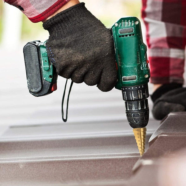 Planet Gates 3-12mm 4-12mm 4-20mm HSS Straight Groove Step Drill Bit Set Titanium Coated Wood Metal Hole Cutter Core Drill Bit Set